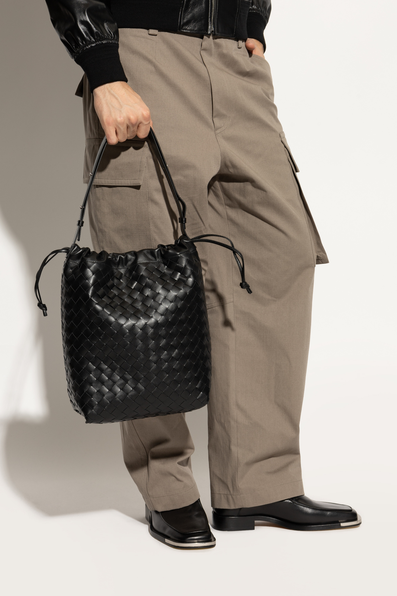 Bottega Veneta Leather shoulder bag | Men's Bags | Vitkac